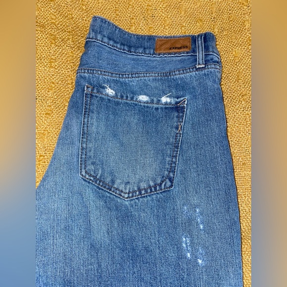 Express Denim - Express Medium Wash High Rise Vintage Skinny Jeans